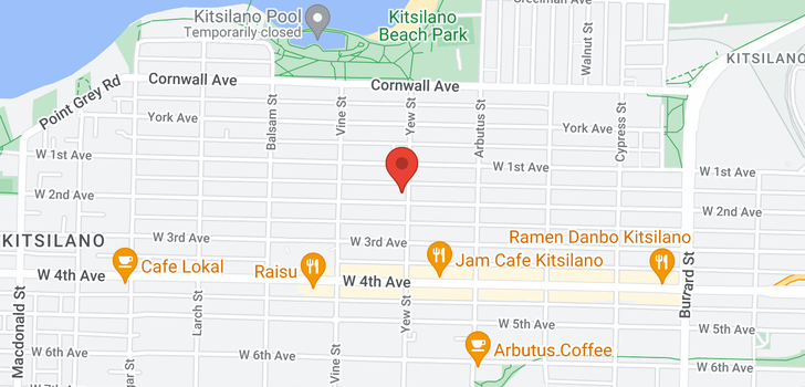 map of 109 2211 W 2ND AVENUE